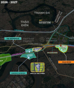 Palm River sở hữu vị trí siêu đẹp và thuộc khu đại đô thị ven sông Palm City, chỉ 10 phút kết nối về Thủ Thiêm