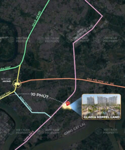 vị trí dự án căn hộ gladia heights